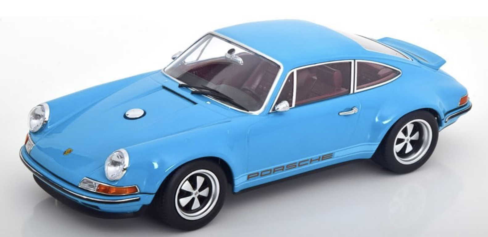 Singer Porsche 911 Coupé 2014 Bleu Turquoise 1/18 KK SCALE