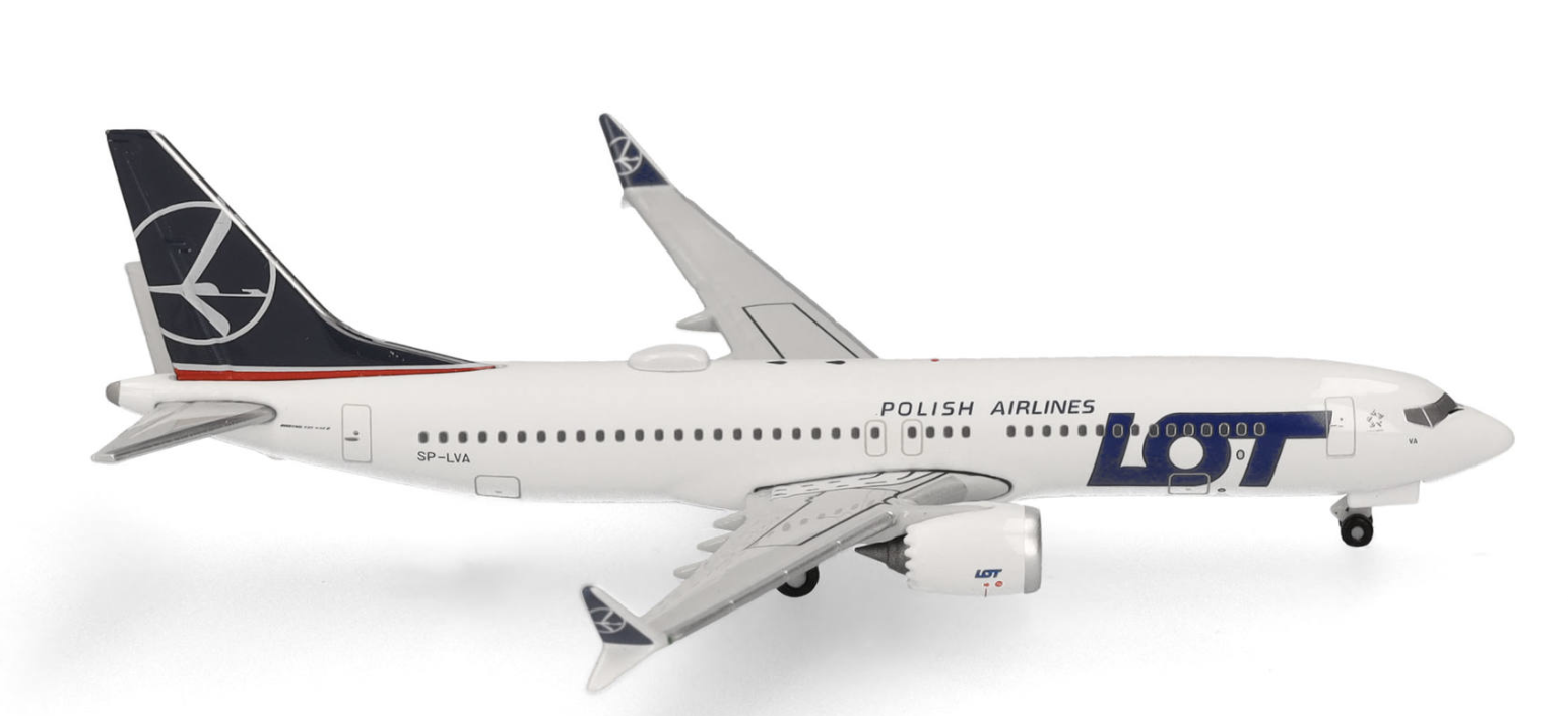 LOT Polish Airlines Boeing 737 Max 8 – SP-LVA HERPA 1/500