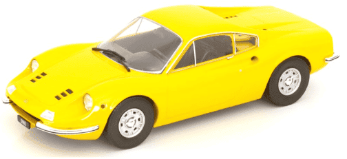 FERRARI DINO 246 GT JAUNE 1969 MODEL CAR 1/18°