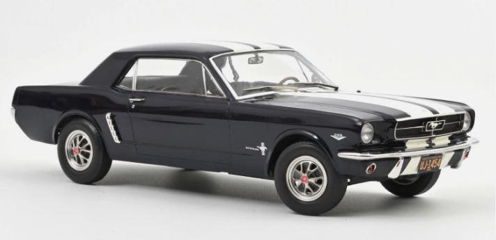 Ford Mustang Coupé 1966 Bleu Brume Nocturne métallisé - NOREV 1/18