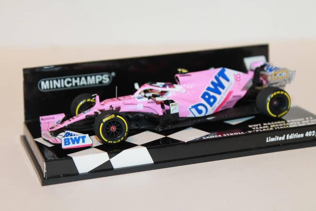 RACING POINT RP20 - N°18 L. STROLL 3rd PLACE ITALIAN GP 2020 MINICHAMPS 1/43°