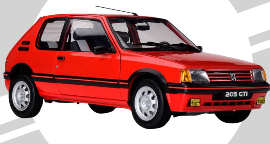 PEUGEOT 205 1.9 GTI RED KIT IXO 1/8