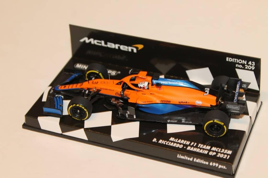 MCLAREN F1 TEAM MCL35M L.NORRIS & BAHRAIN GP 2021 MINICHAMPS 1/43°