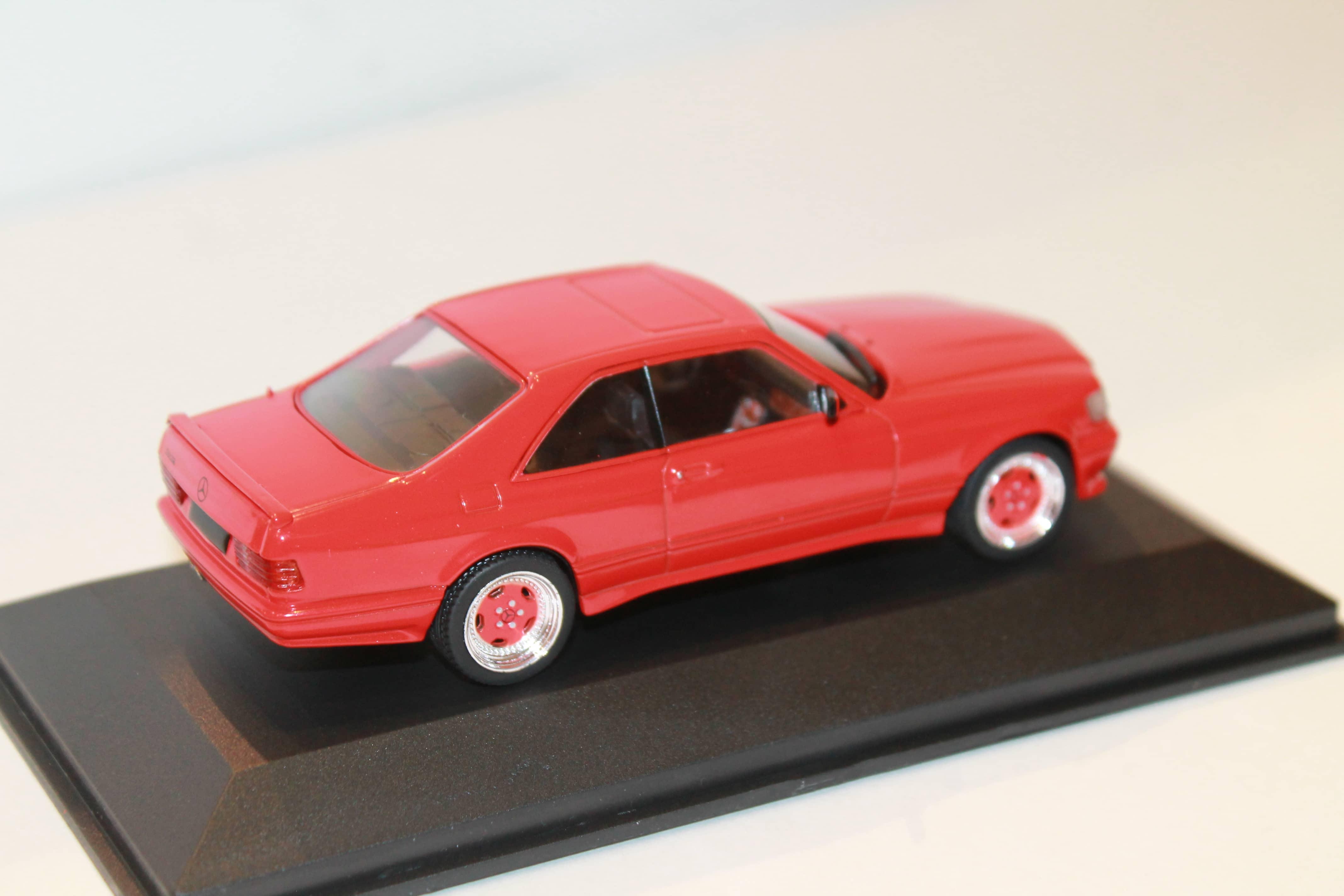 MERCEDES BENZ 560 SEC AMG WIDEBODY ROUGE 1989 SOLIDO 1/43°