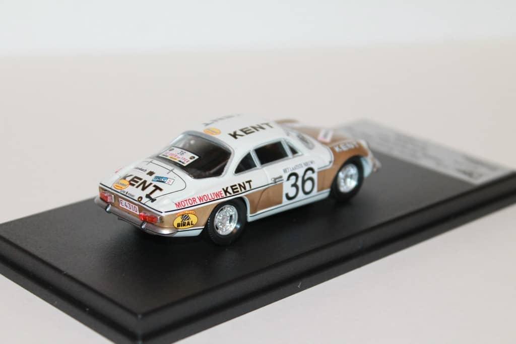 ALPINE-RENAULT A110 N°36 VANDECAVEYE & PLAS RALLY YPRES 1972 TROFEU 1/43°