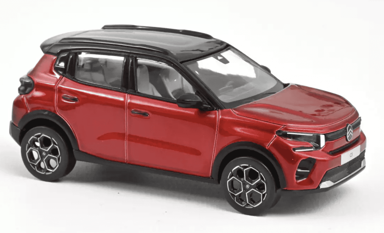 Citroen C3 2024 elixir red & black roof 1/43º