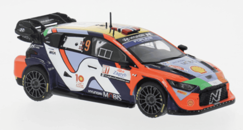 HYUNDAY I20 N RALLY1 HYBRID #9 RALLY CROATIA IXO 1/43