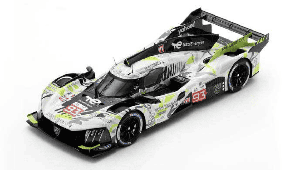 PEUGEOT 9X8 NO.93 PEUGEOT TOTALENERGIES LE MANS 24H 2024 J-E. VERGNE - M. JENSEN - N. MÜLLER SPARK 1/18
