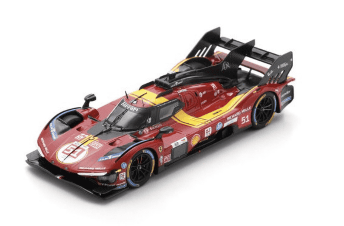 FERRARI 499P N°51 FERRARI AF CORSE 3ème 24H Le Mans 2025 A. Pier Guidi - J. Calado - A. Giovinazzi 1/43 LOOKSMART