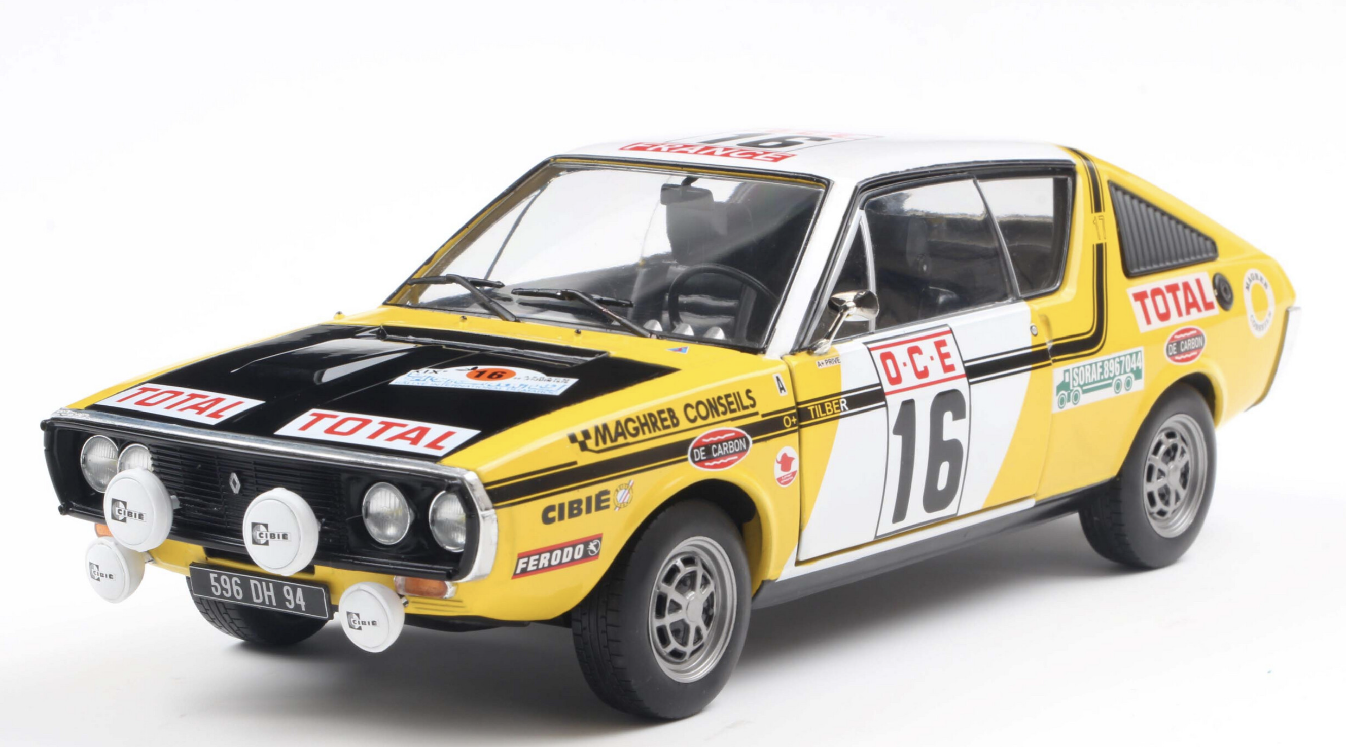 RENAULT 17 PH.1 RALLYE DU MAROC SOLIDO 1/18