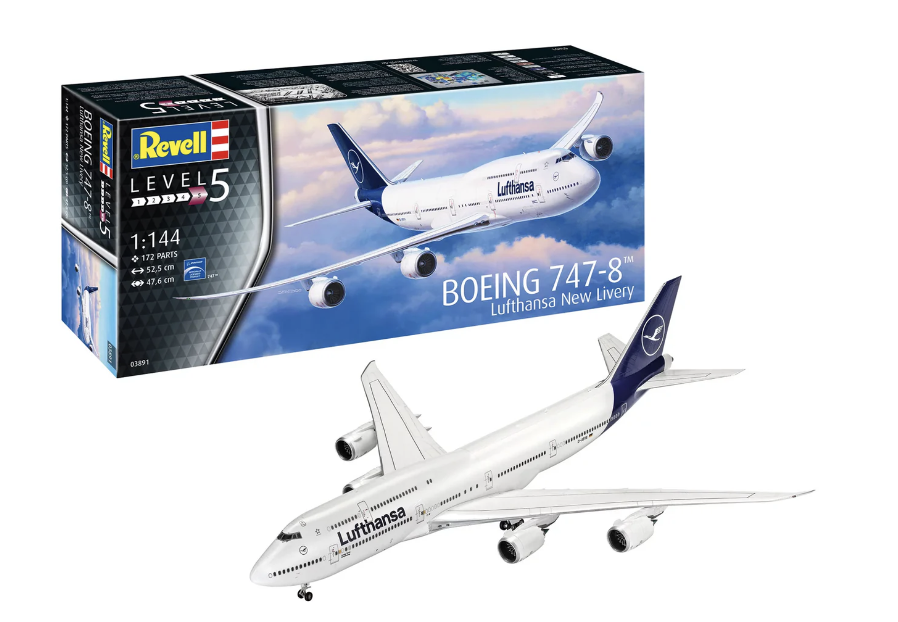 Boeing 747-8 "Lufthansa" New Livery REVELL 1/144