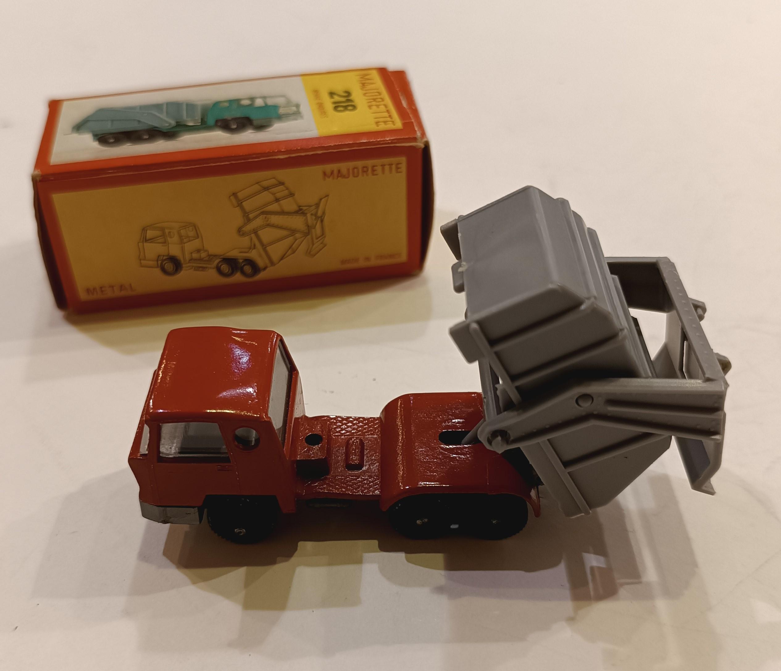 Majorette camion poubelle n°218