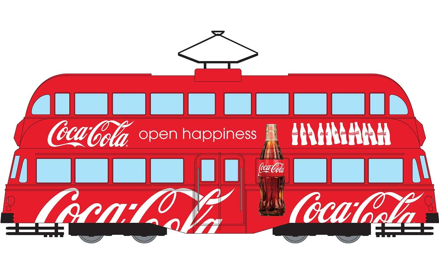 DOUBLE DECKER TRAM "COCA-COLA" CORGI 1/76°