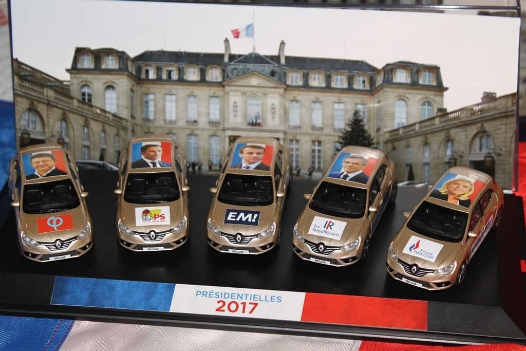 RENAULT MEGANE IV COFFRET ELECTION 2017 MINIATURES-LYON 1/43°