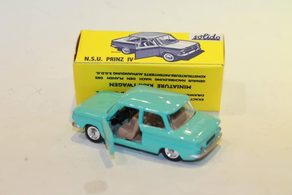 N.S.U PRINZ IV BLUE 1961 SOLIDO 1/43°