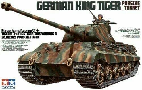 GERMAN KING TIGER "PORSCHE TURRET" TAMIYA 1/35°