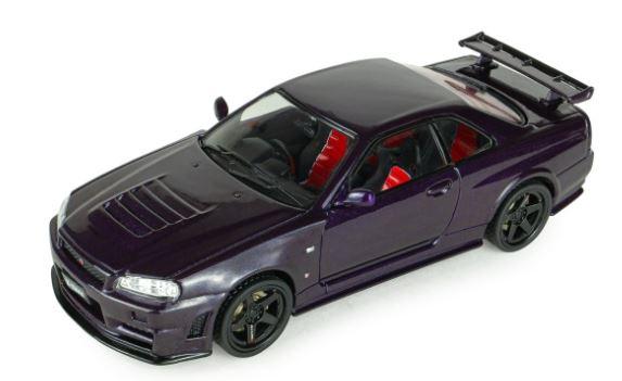 Nissan Skyline GT-R (BNR34) – Midnight Purple – 2005 SOLIDO 1/43