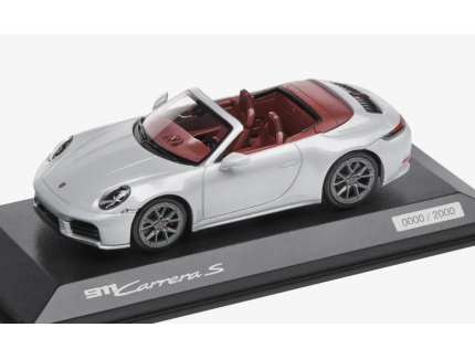 Porsche 911 Carrera S Cabriolet Type 992.2 2024 Argent GT Métallique Minichamps 1/43
