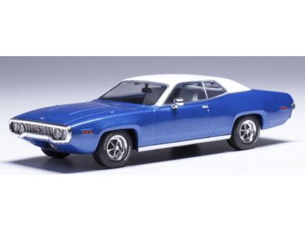 Plymouth Satellite Sebring Plus 1971 Bleu White IXO 1/43