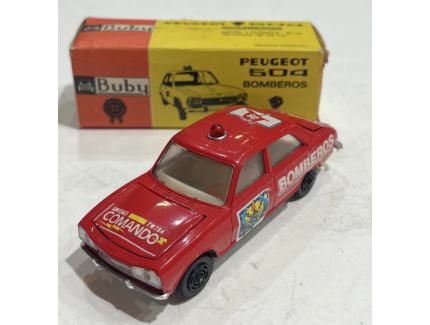 PEUGEOT 504 BOMBEROS (POMPIERS)  BUBY 1/43