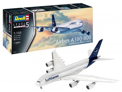 AIRBUS A380-800 LUFTHANSA NEW LIVERY REVELL 1/144°