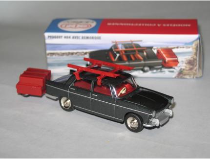 PEUGEOT 404 + REMORQUE CIJ 1/43°