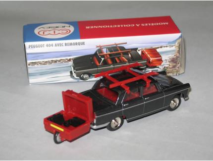 PEUGEOT 404 + REMORQUE CIJ 1/43°