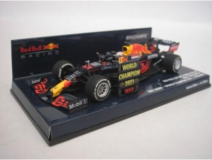 RED BULL RACING HONDA RB16B MAX VERSTAPPEN ABU DHABI - WORLD CHAMPION 2021 / PITBOARD MINICHAMPS 1/43°