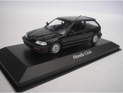 HONDA CIVIC BLACK 1990 MAXICHAMPS 1/43°