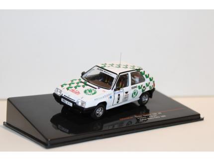 SKODA FAVORIT 136L #9 P.SIBERA - P.GROSS RALLYE MONTE-CARLOS 1993 IXO 1/43°