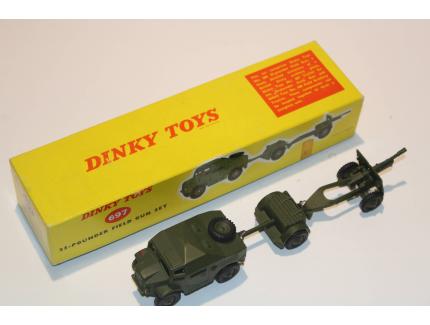 25-POUNDER FIELD GUN SET 1960 DINKY TOYS 1/55°