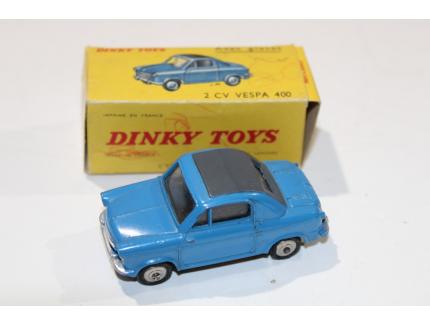 VESPA 400 2 CV BLEU 1955 DINKY TOYS 1/43°