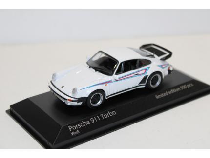 Porsche 911 Turbo Type 930 1976 Martini Racing Blanc Minichamps 1/43