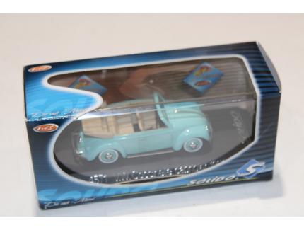 VOLKSWAGEN COCCINELLE CABRIOLET BLEU CIEL SOLIDO 1/43°