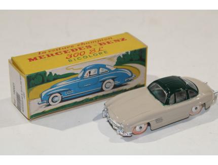 MERCEDES-BENZ 300 SL BICOLORE BEIGE/VERT 1954 REEDITION QUIRALU 1/43°