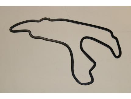 TRACE CIRCUIT VILLE DE SPA ACIER NOIR MURAL H32CM