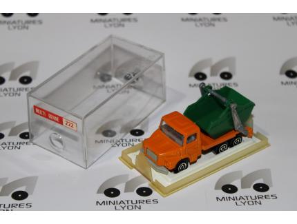CAMION MULTIBENNE ORANGE MAJORETTE 1/87