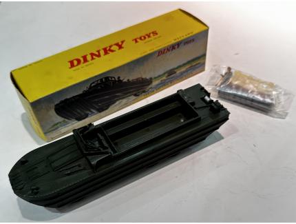 CAMION AMPHIBIE MILITAIRE DUKW avec caisses, fûts et personnage 1/43