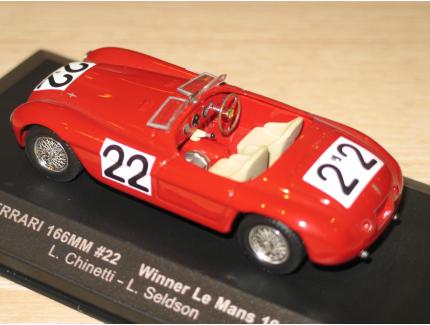 FERRARI 166MM VAINQUEUR LE MANS 1949 IXO 1/43°