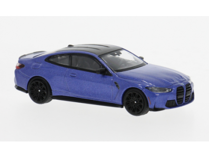 BMW M4 Compétition Portimao Blue Mini GT 1/64°