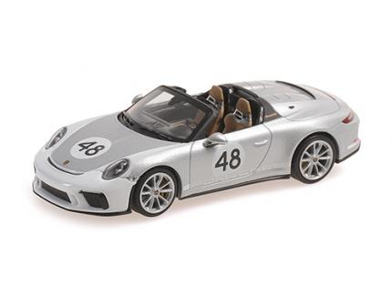 PORSCHE 911 SPEEDSTER N°48 GRIS 2019 MINICHAMPS 1/43°