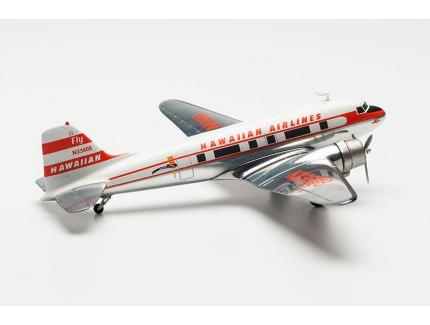 DOUGLAS DC-3 HAWAIIAN AIRLINES HERPA 1/200°