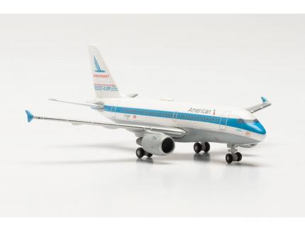 AIRBUS A319 PIEDMONT HERITAGE LIVERY BLEU  HERPA 1/500°