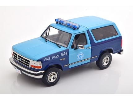 FORD BRONCO XLT MASSACHUSETTS STATE POLICE 1996 GREENLIGHT 1/18°