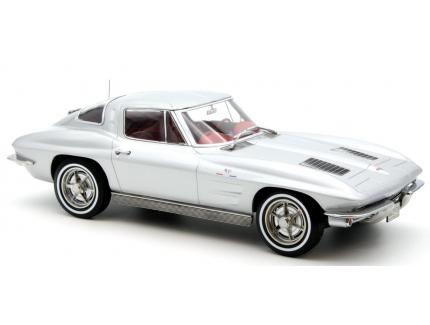CHEVROLET CORVETTE STING RAY 1963 gris argent NOREV 1/18