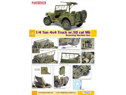 JEEP WILLYS 1/4 TON 4x4 TRUCK + BROWNING DRAGON 1/6°