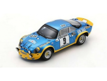 ALPINE A110 TURBO N°9 VAINQUEUR CRITERIUM DES CEVENNES 1972 THENER - CALLEWAET SPARK 1/43°