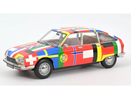 Citroën GS 1972 Drapeaux - 2ème version 1/18