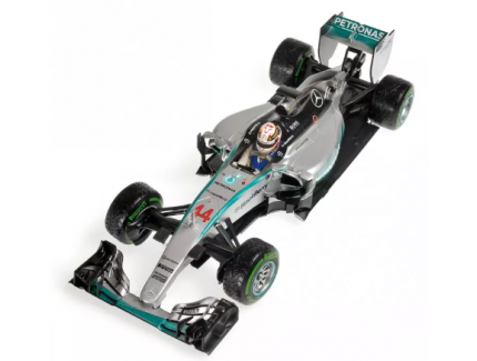 MERCEDES AMG PETRONAS F1 TEAM W06 HYBRID LEWIS HAMILTON CHAMPION DU MONDE 2015 MINICHAMPS 1/18°