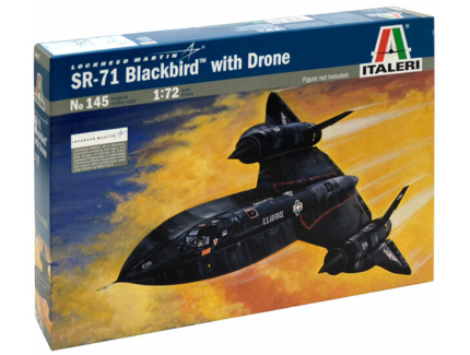 SR-71 BLACKBIRD WITH DRONE ITALERI 1/72°